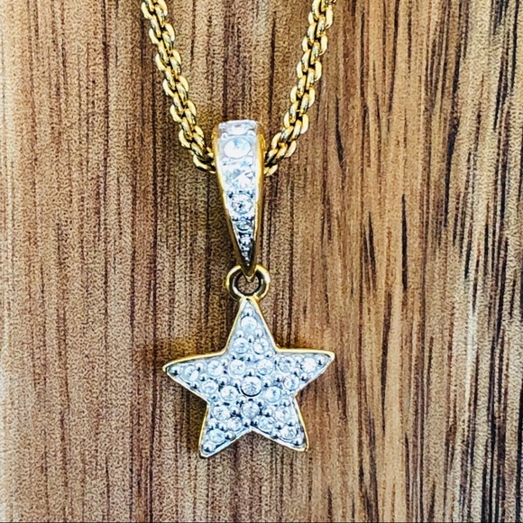 Swarovski Crystal Vintage Star Necklace - Picture 3 of 14